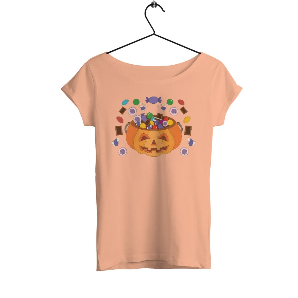 Graphic Tees: Halloween Pumpkin Candy Feast|oneblood halloween shirt 2022