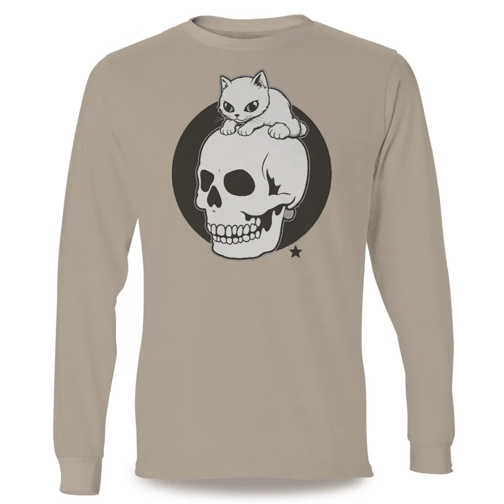 Custom T-Shirt Printing: Luna's Curious Adventure on a Skull|pirate skull hawaiian shirt