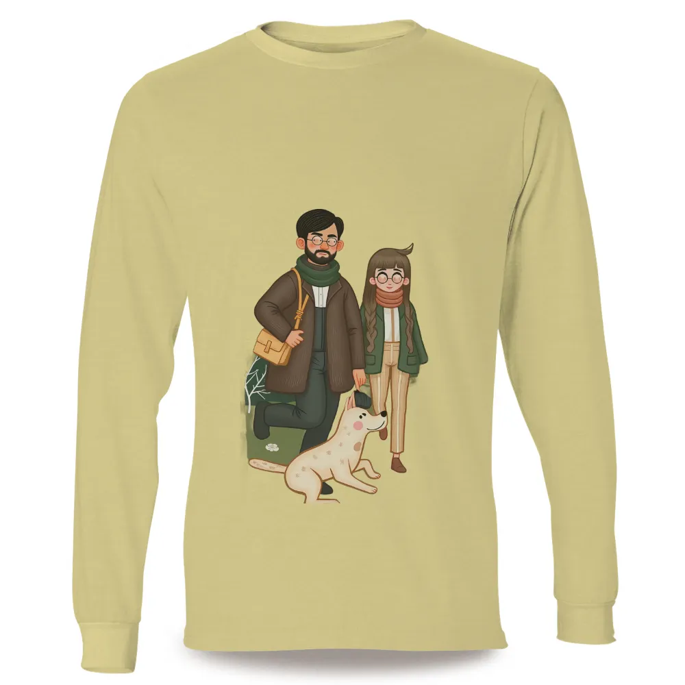 T-Shirts Design: Winter Walks with Family and Dog|i am only talking to my dog today shirt