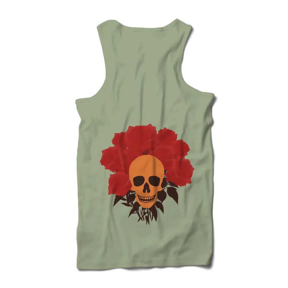 Tee Shirt Printing: Skull & Roses - Embrace Life's Fragility|zumiez i love hot moms shirt