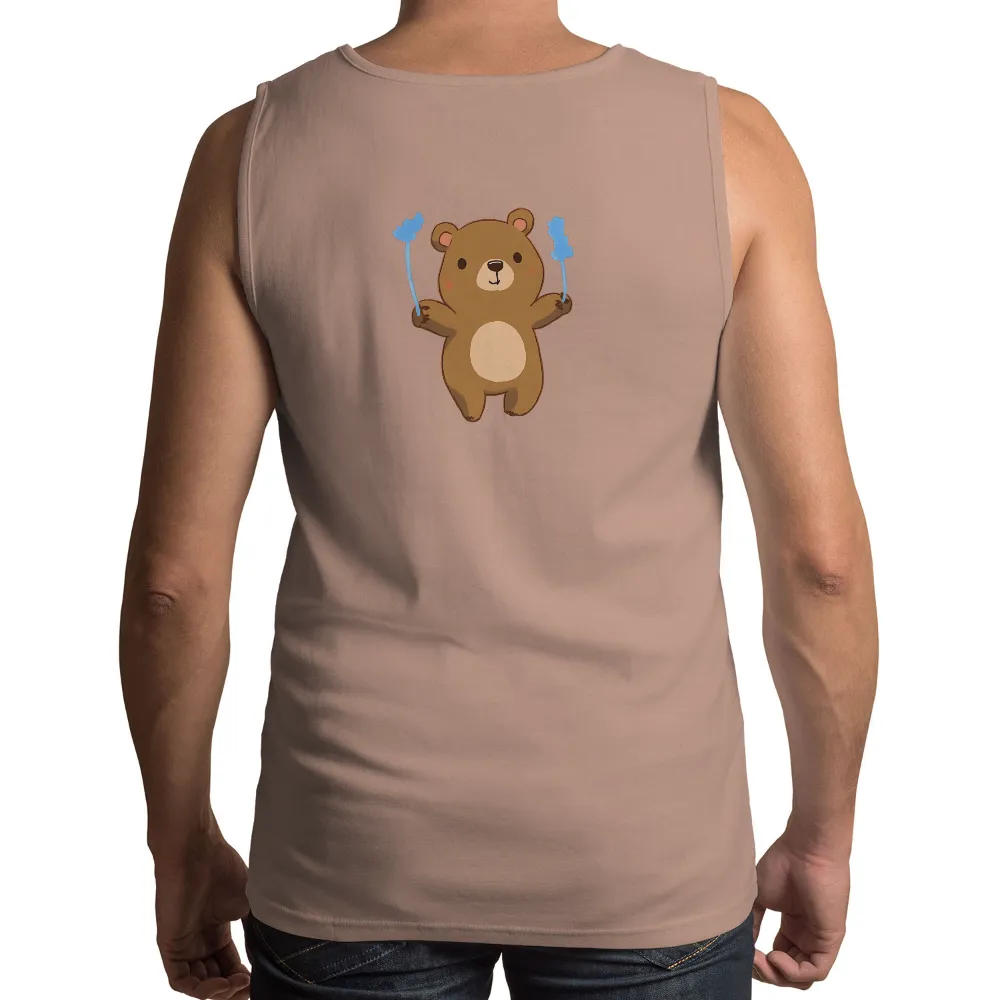 Custom Tee Shirts: Benny the Juggling Bear - Whimsical Fun|beer bear shirt it's always sunny