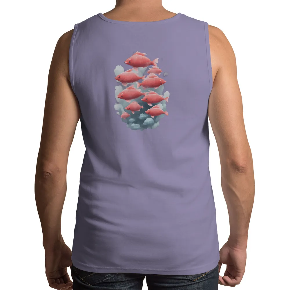 Fish Unity: A Harmony of Colors and Shapes - T-Shirts Pattern|the art of getting high shirt