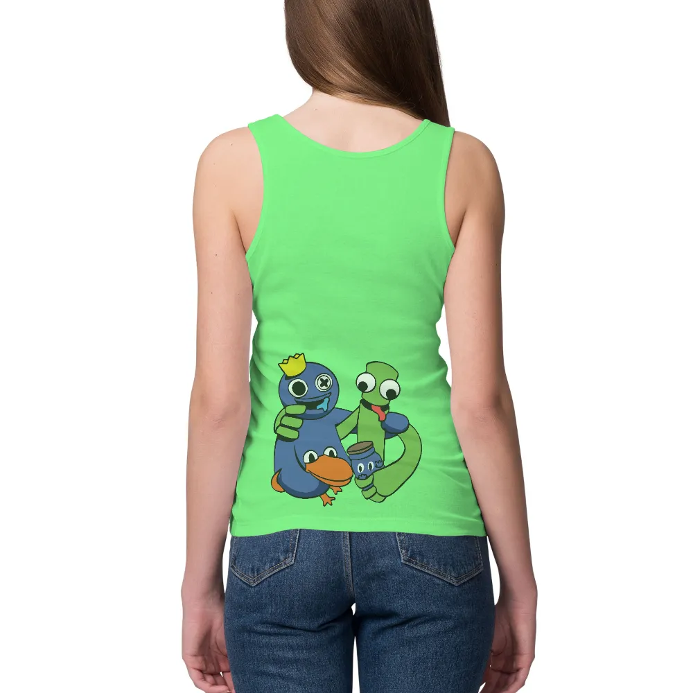 TShirt Design: Quirky Characters in Friendship|harmony splatoon shirt