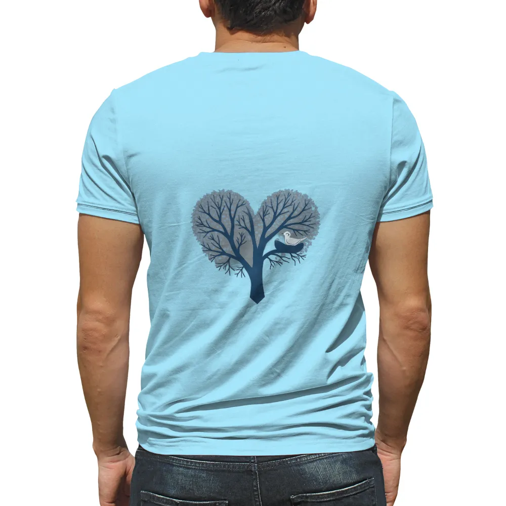 Custom T-Shirt Printing: Heart-Shaped Tree of Tranquility and Hope| peaceful theme