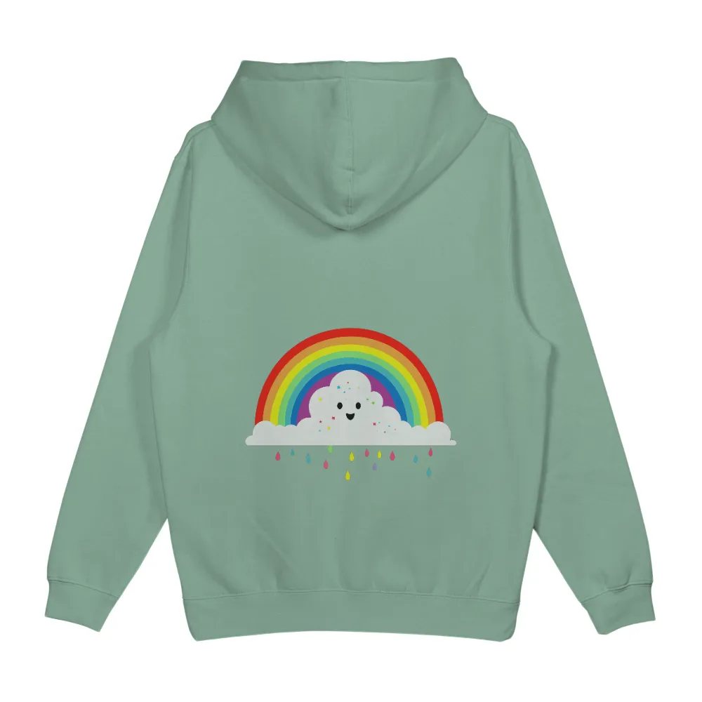 Custom Tee Shirts: Spread Joy with Fluffy Rainbow Cloud|mama and mini rainbow shirts