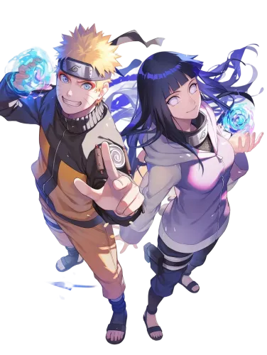 Naruto and Hinata with Rasengan - naruto and hinata couple shirts