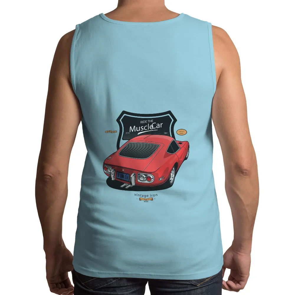 Graphic Tees: Ride the Muscle Car - Vintage Style Custom Made|mom to the 4th power shirt