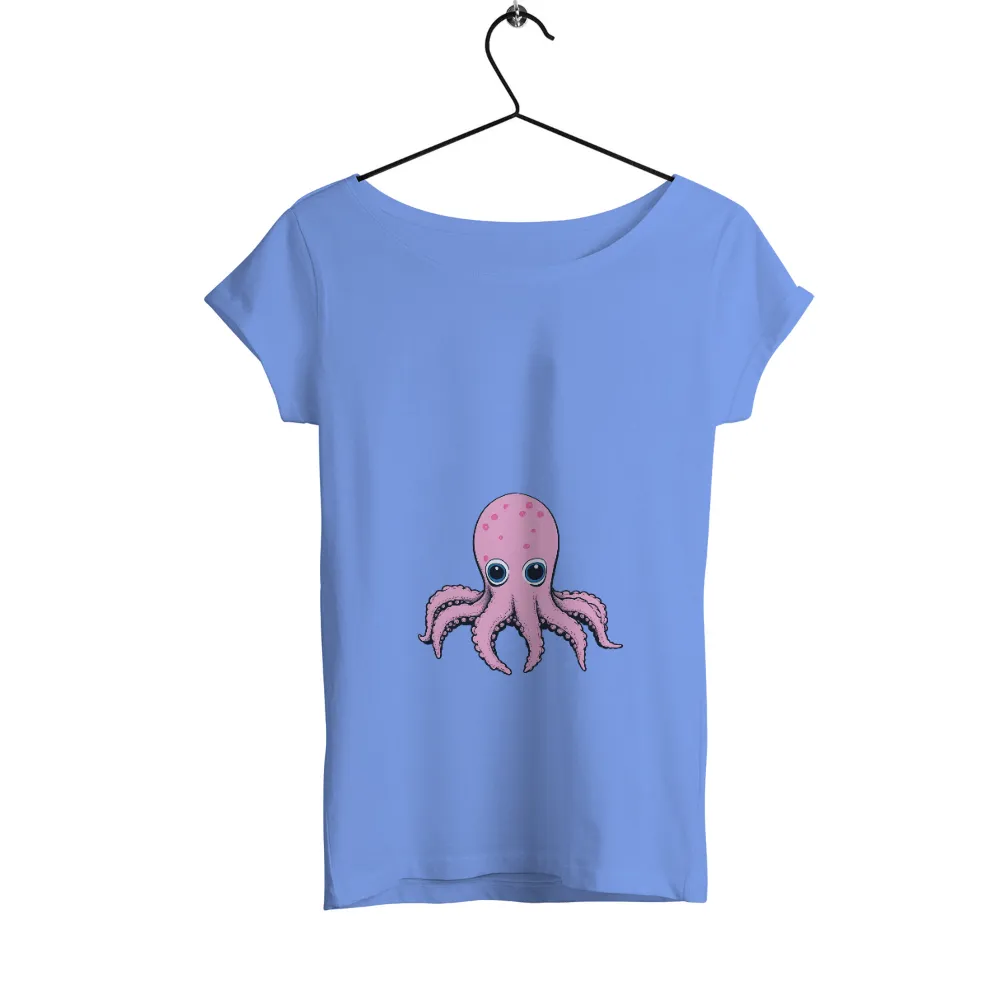 Charming Pink Octopus Graphic - Whimsical Retro Design|vintage 1970 shirt mens