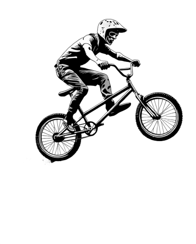 T-Shirt Printing: BMX Night Adventure with Skull Helmet