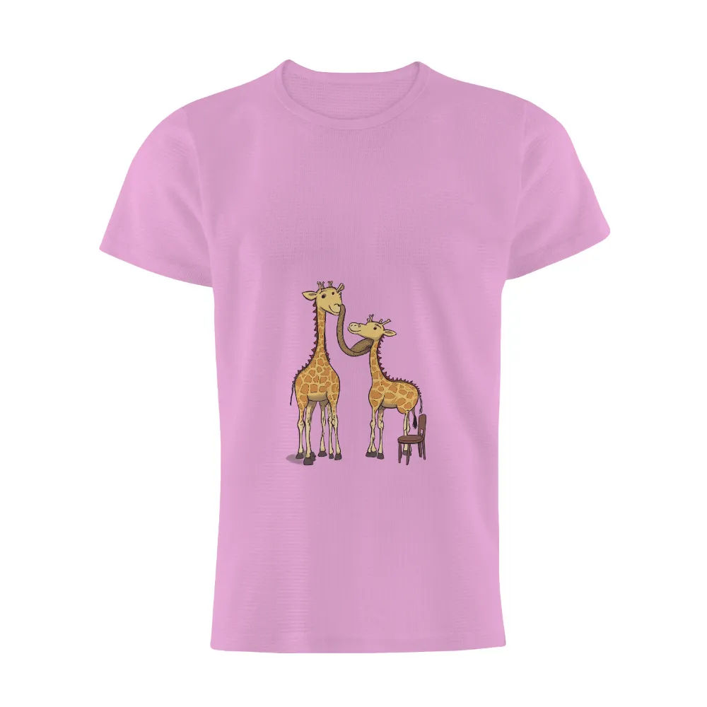 TShirt Design: Giraffes Sharing Tender Moments|fourth of july family t shirts