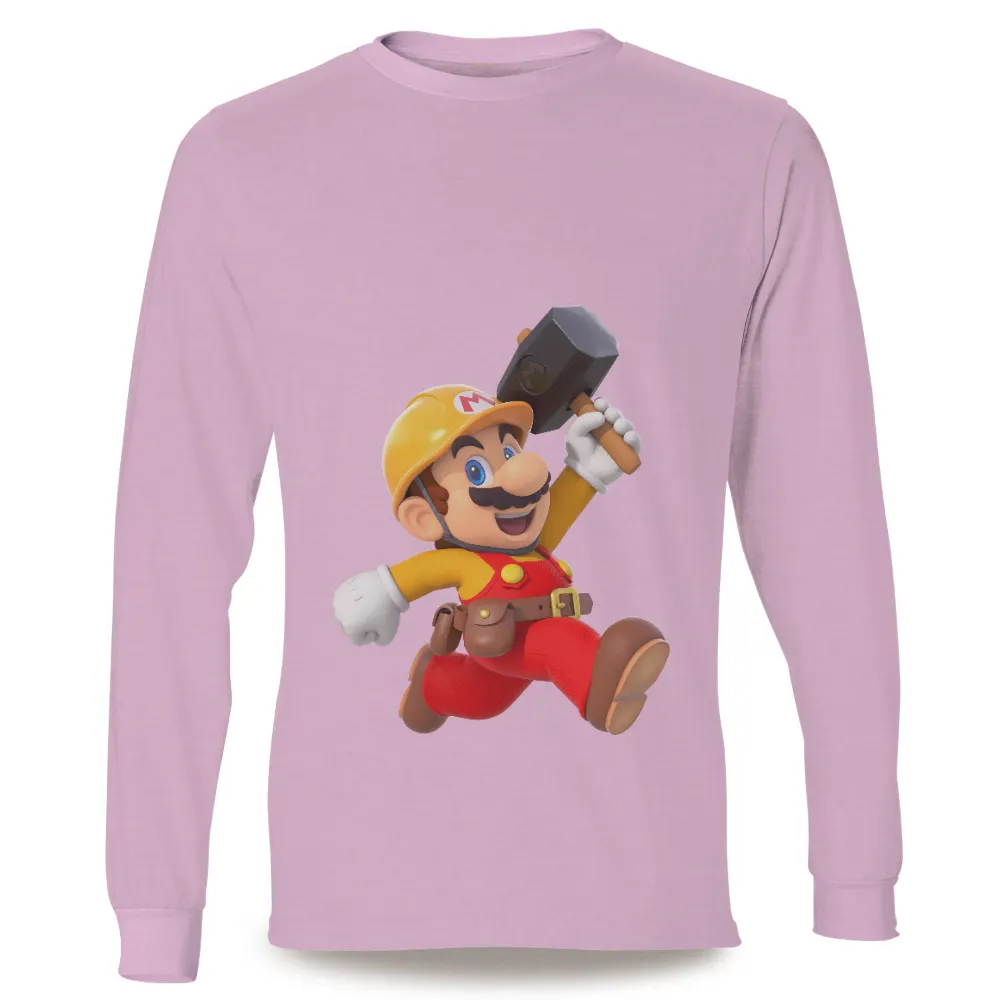 T-Shirts Custom: Mario Adventure - Gaming Perseverance|mario valentines day shirt