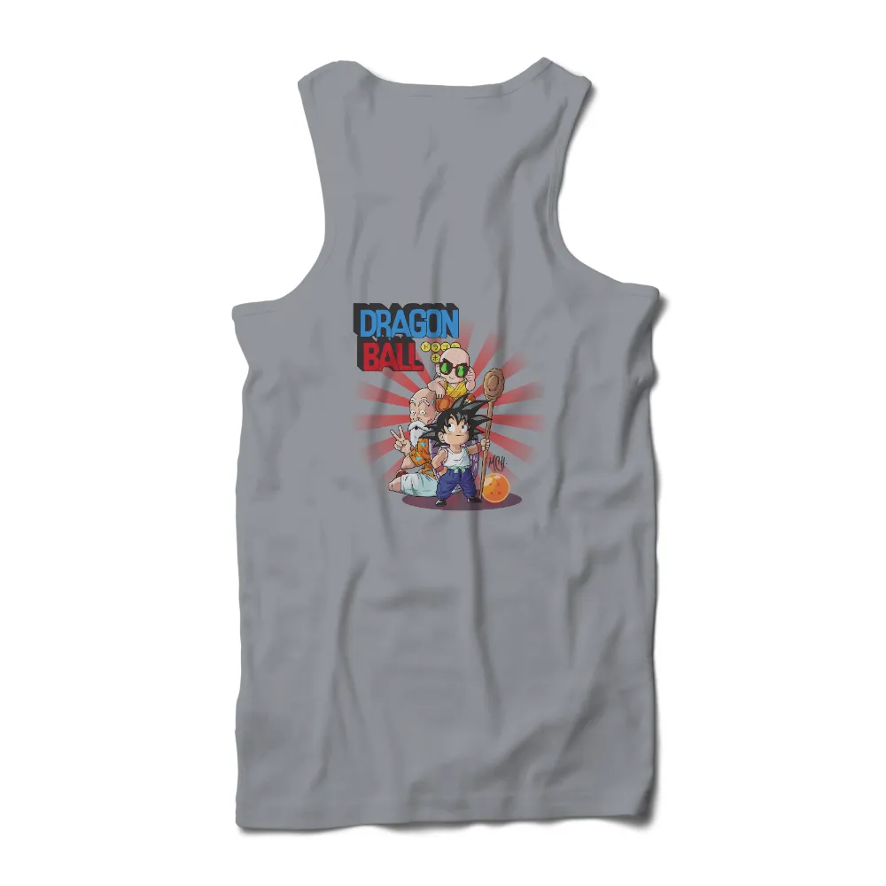 Dragon Ball TShirt Printing: Goku, Master Roshi, and Krillin Adventure|cartoon network sleeve