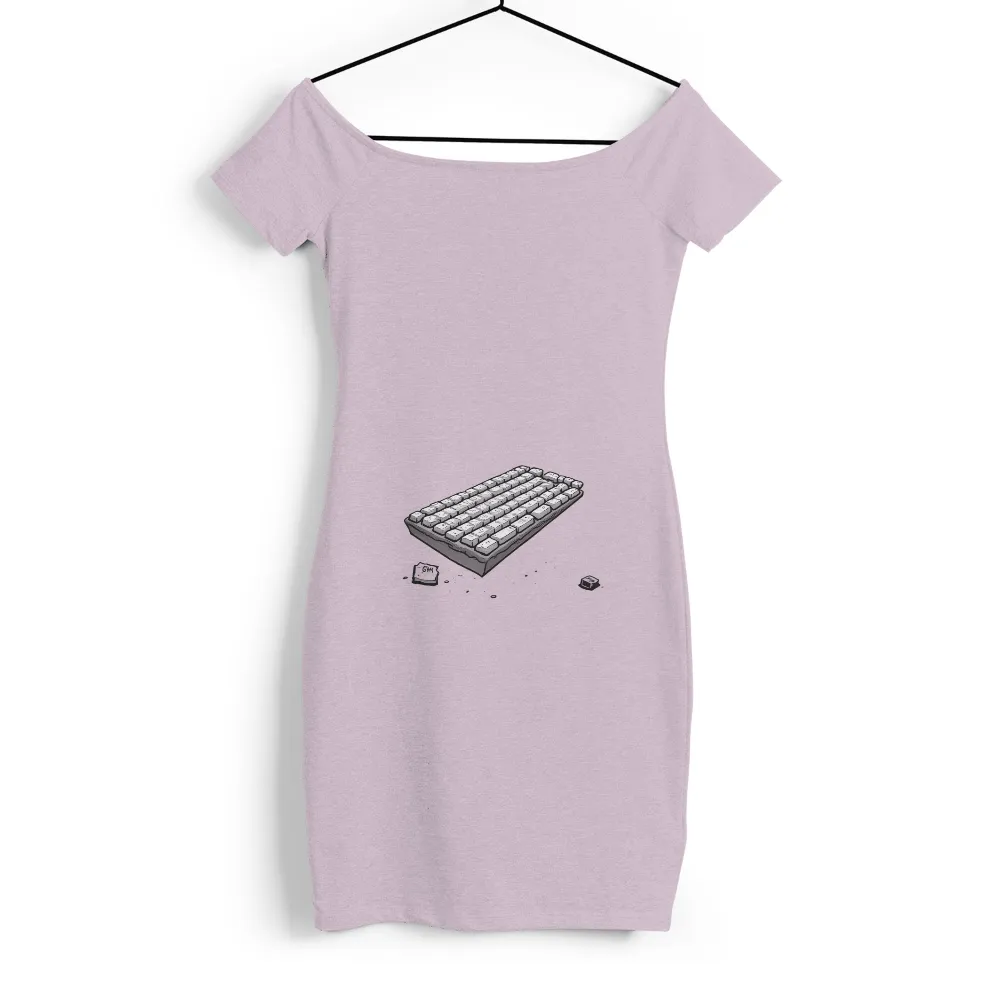 T-Shirt Printing: Minimalist Keyboard Design Captures Digital Harmony|minimalist anime shirts