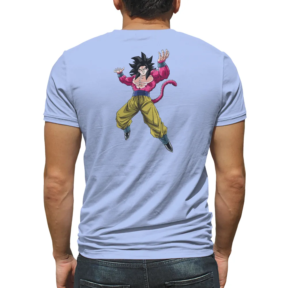 Custom T-Shirt Printing: Goku Super Saiyan 4 - Anime Warrior Power|lebron ultimate warrior