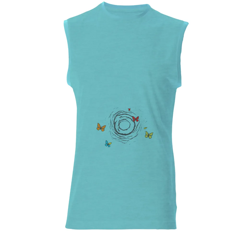 T-Shirts Design: Embrace Transformation with Vibrant Butterflies|twzh women butterflies daisy graphic print short sleeve t sh