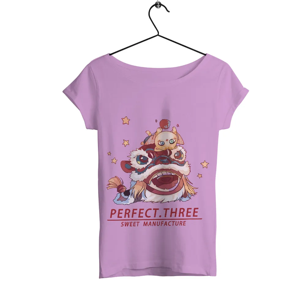 T-Shirts Design: Playful Lion Dance - Perfect.Three Sweet Manufacture|t shirt pattern for ganpati festival