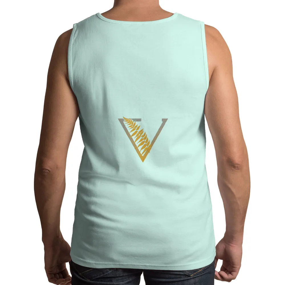 Custom Tee Shirts: Golden Fern Victory - Artistic Design|splatoon harmony shirt