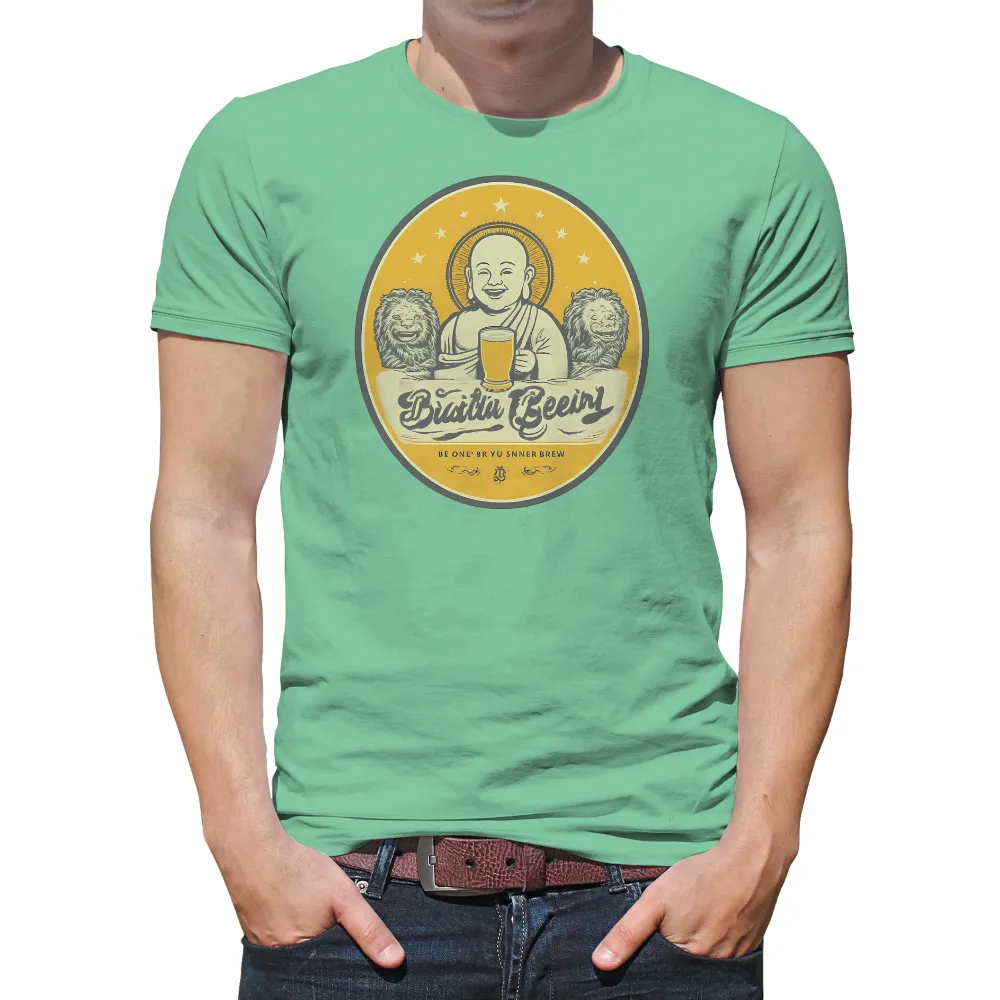 Humorous Buddha Beer Celebration: Embrace Joy and Unity|national bohemian beer t shirts