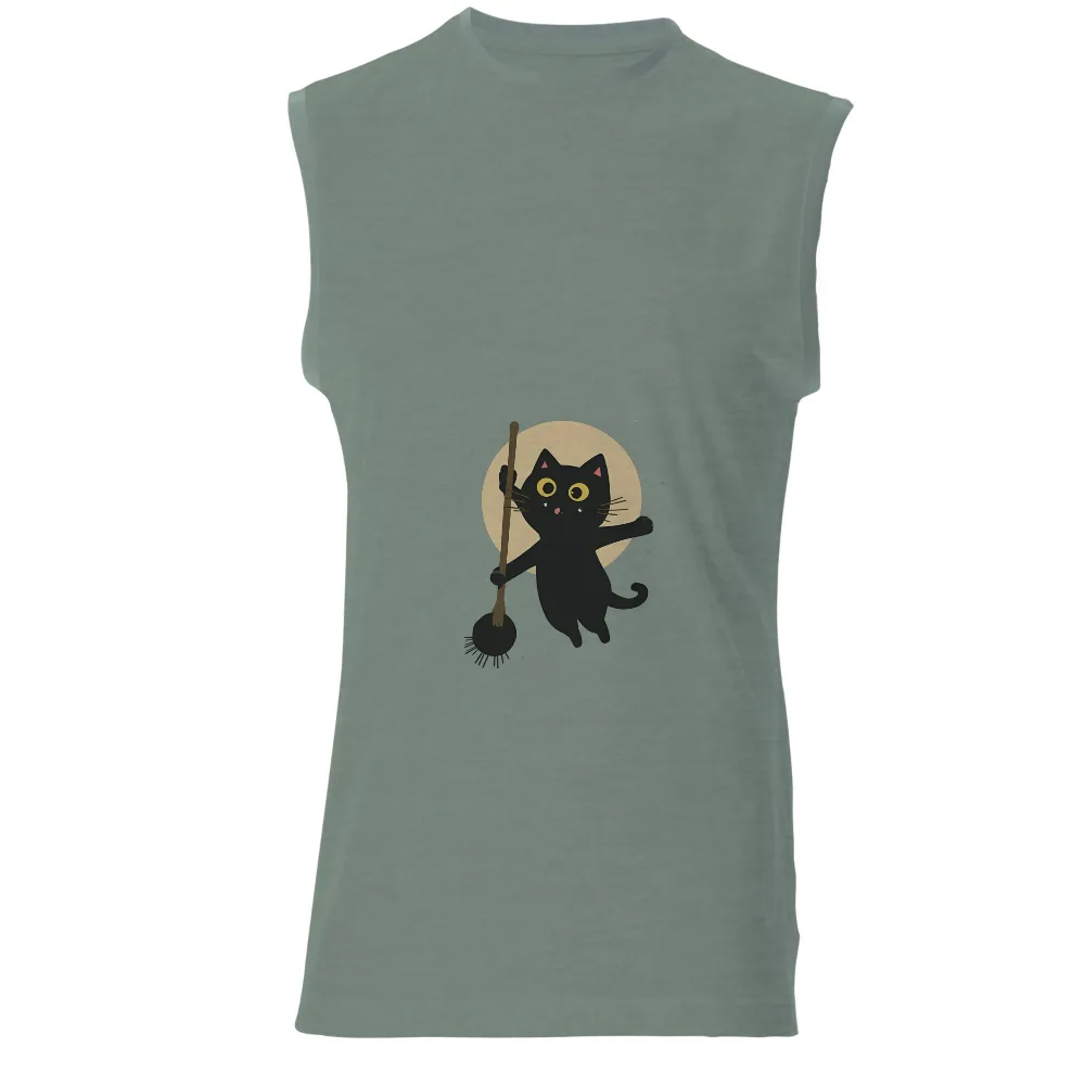 T-Shirts Custom: Enchanting Black Cat Halloween Adventure|playboy night out camp shirt