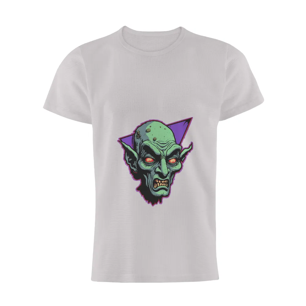 T-Shirts Custom: The Guardian of Nightmares - Horror Creature Design| glowing red eyes