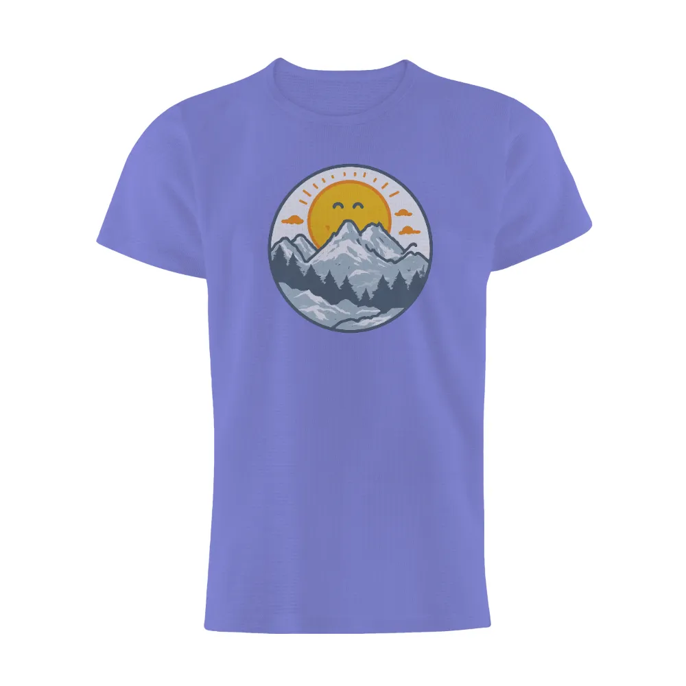 Mountain Nature Smile: Embrace Positivity and Strength through Art|hot topic nirvana smile t shirt