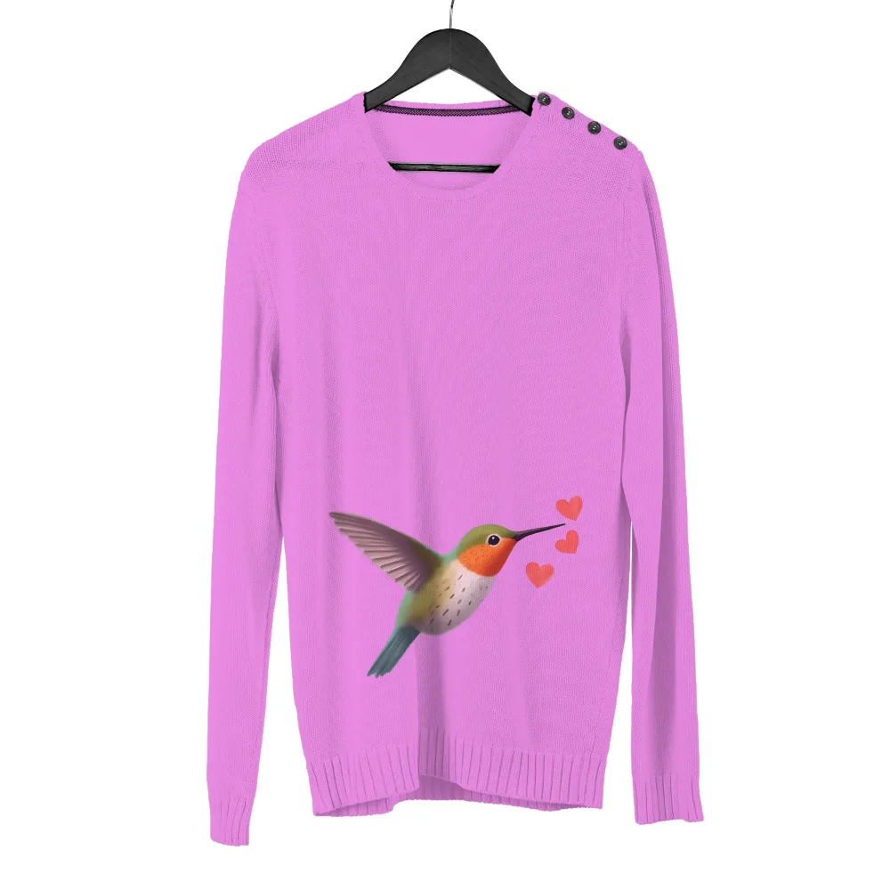 Tee Shirts Printed: Hummingbird Love - Whimsical Nature Design|the garden vignette camp shirt