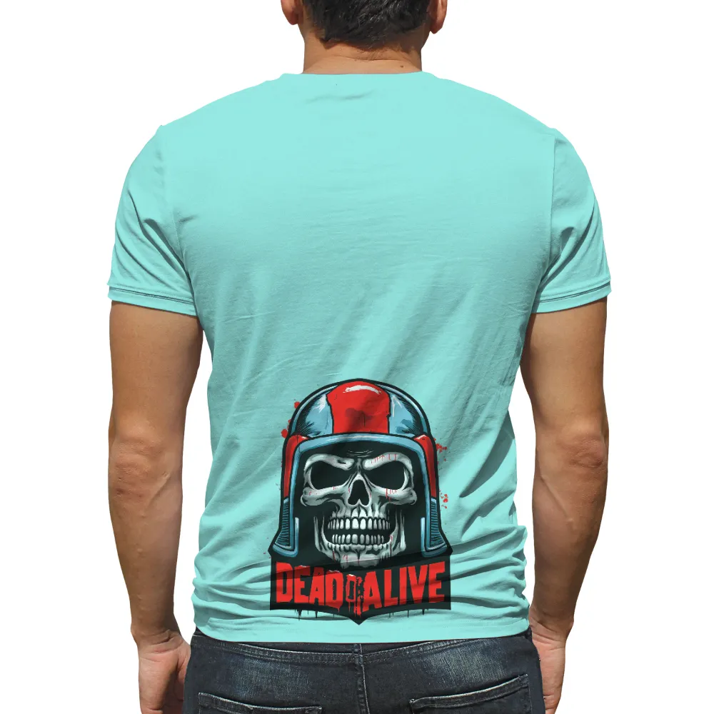 TShirt Design: Dead Alive Skull in Cyberpunk Style| cyberpunk style