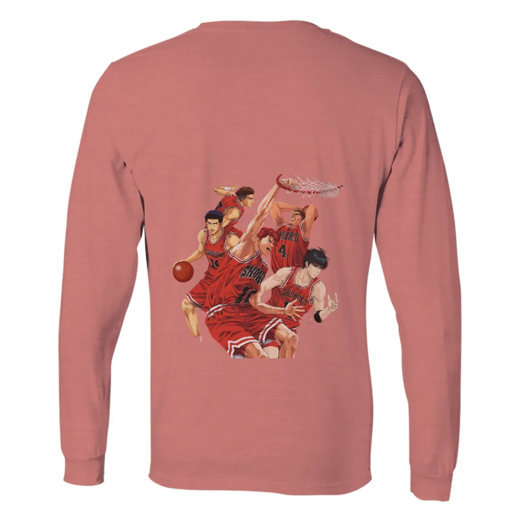 Customized Tee Shirts: Slam Dunk Shohoku Team Spirit Basketball Anime Design|bleach anime shirt amazon