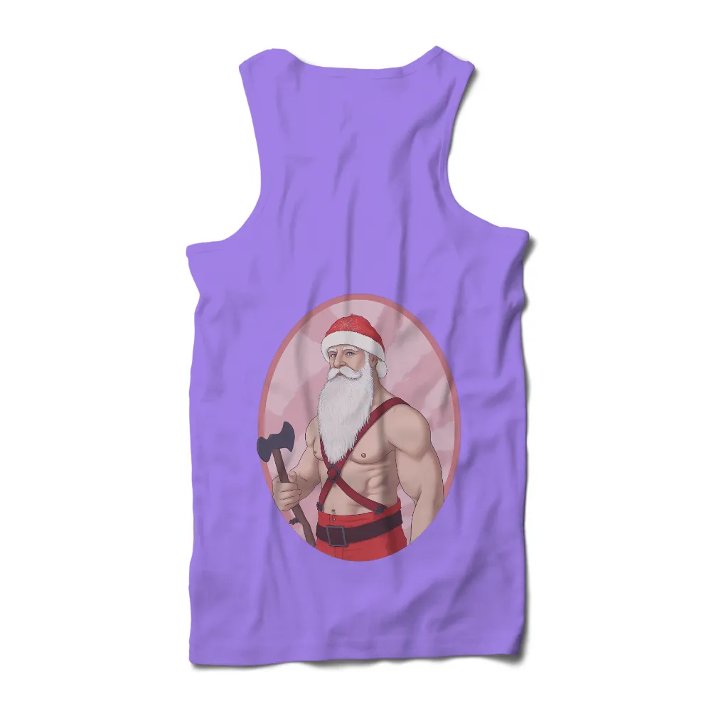 T-Shirt Printing: Muscular Santa Claus - Holiday Adventure|unique mothers day shirt ideas