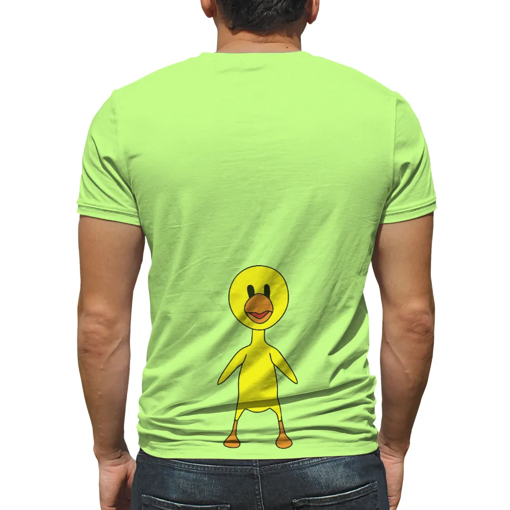 Cheerful Yellow Duck T-Shirt Printing - Childhood Innocence|roblox black t shirt