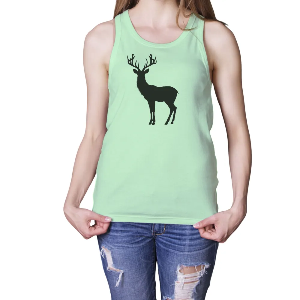 Thorne: A Majestic Stag T-Shirt Design|endor forest summer camp shirt