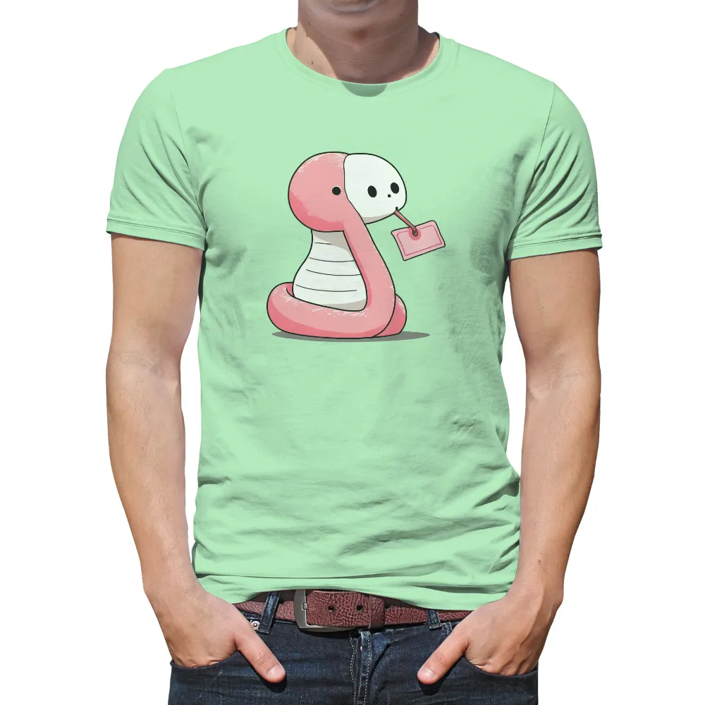 T-Shirts Design: Whisp the Curious Snake with Blank Card|pinterest roblox t shirt pink