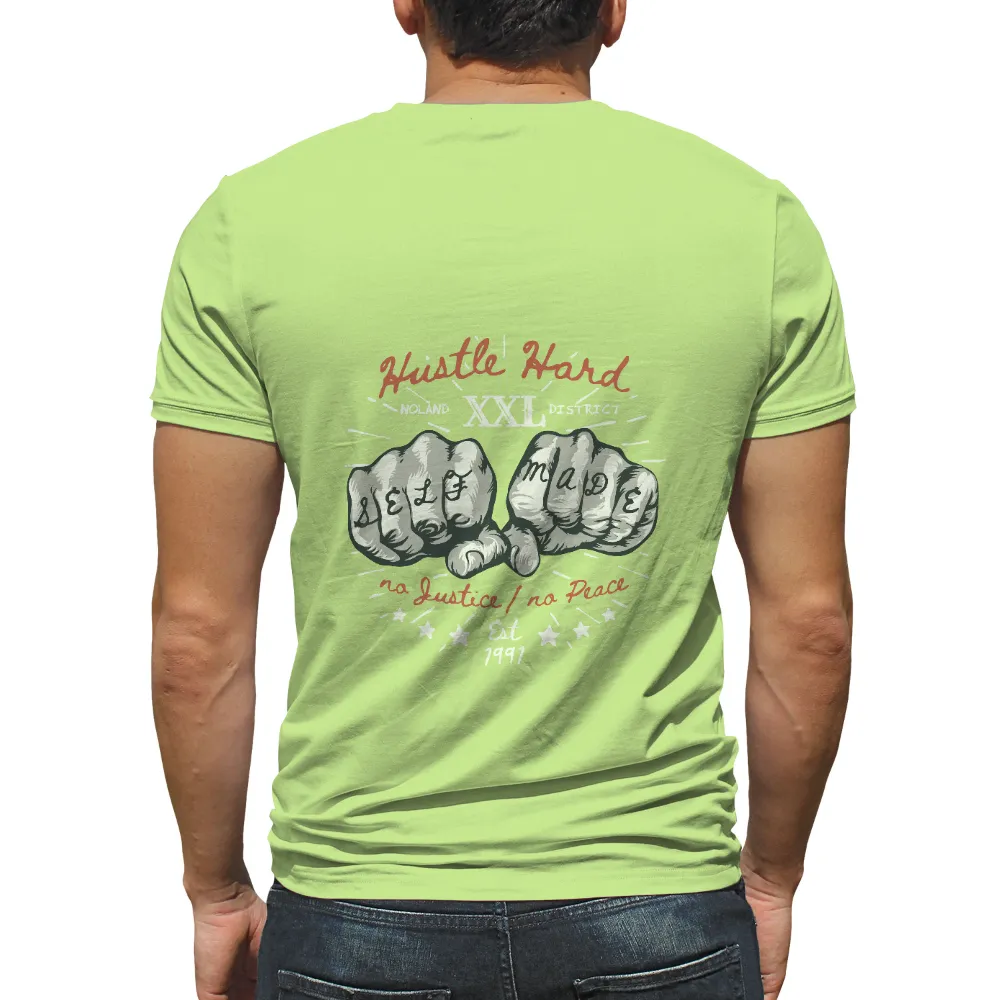 Tee Shirt Printing: Self-Made Hustle Hard - Empowerment and Motivation|strength camp shirt