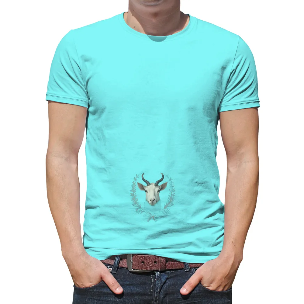 T-Shirts Custom: Goat of Resilience - Artistic Design|zayde wisdom