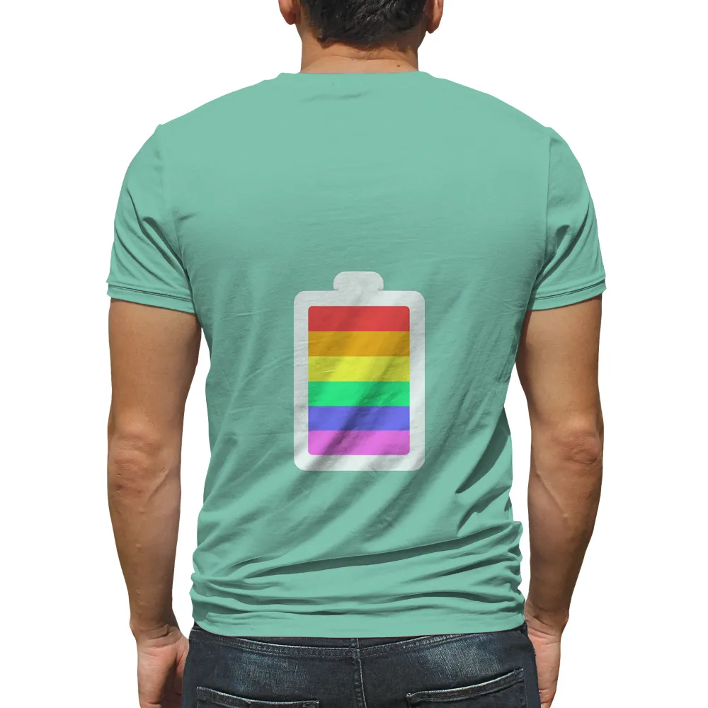 Rainbow Battery Design: A Vibrant Symbol of Unity and Pride|rainbow beer shirt