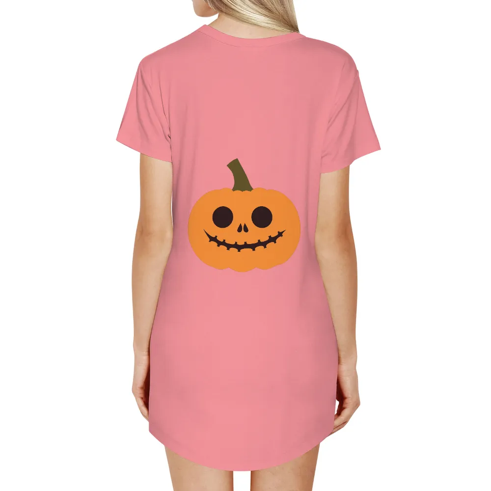 Halloween T-Shirts Design: Cheerful Pumpkin|Cheerful pumpkin with triangular teeth