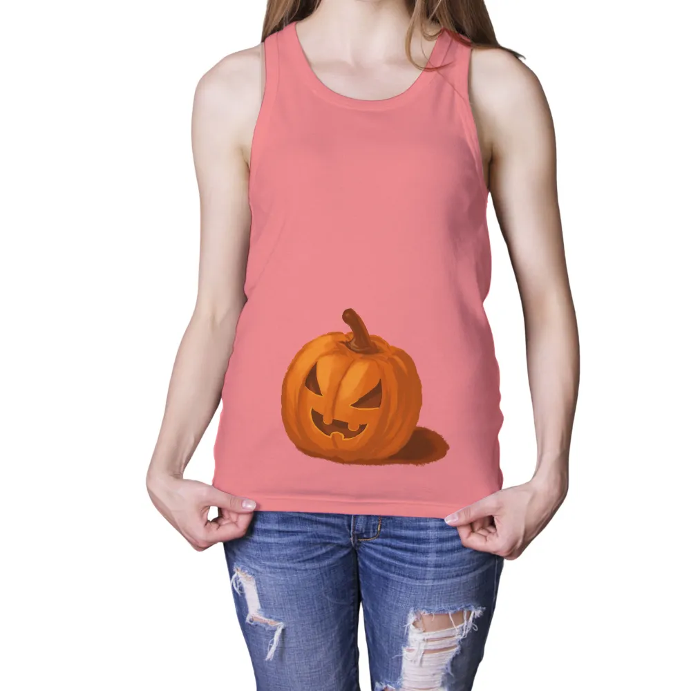 T-Shirts Custom: Spooky Pumpkin Glow - Halloween T-Shirt Design|glow in the dark party t shirts