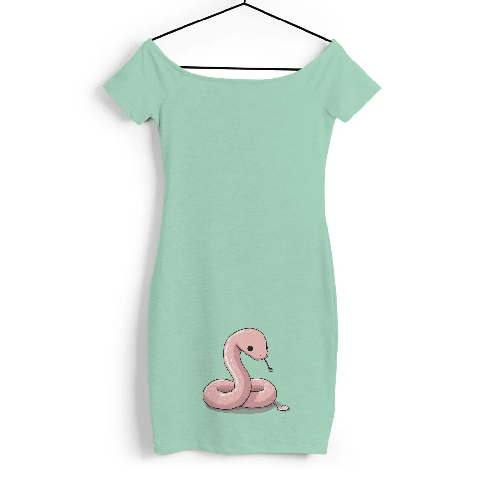 Customized Tee Shirts: Serenity - Pink Snake of Tranquility|reflection t shirt butterfly