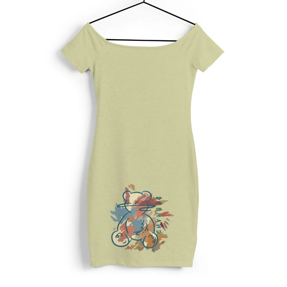 T-Shirts Custom: Whimsical Autumn Bear - Vintage & Retro Design|ethan bear