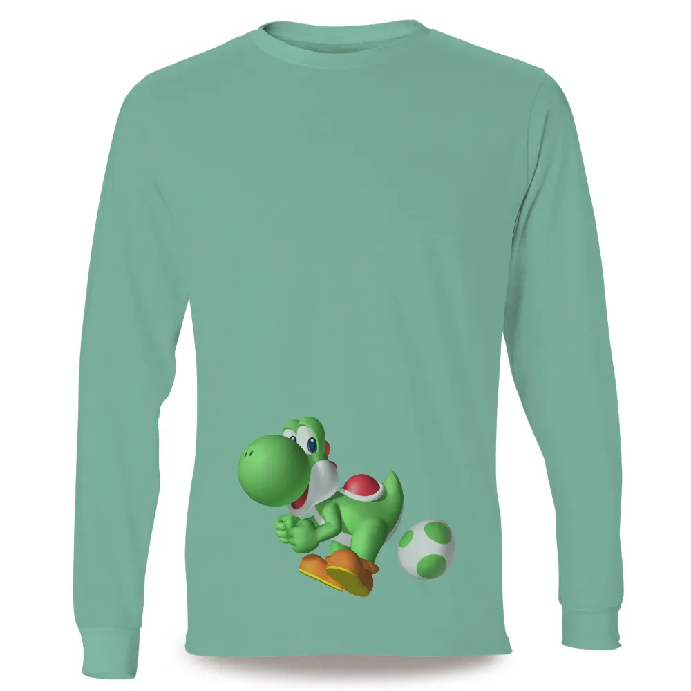 Yoshi T-Shirts Pattern: Adventure and Nostalgia|video game valentine shirt