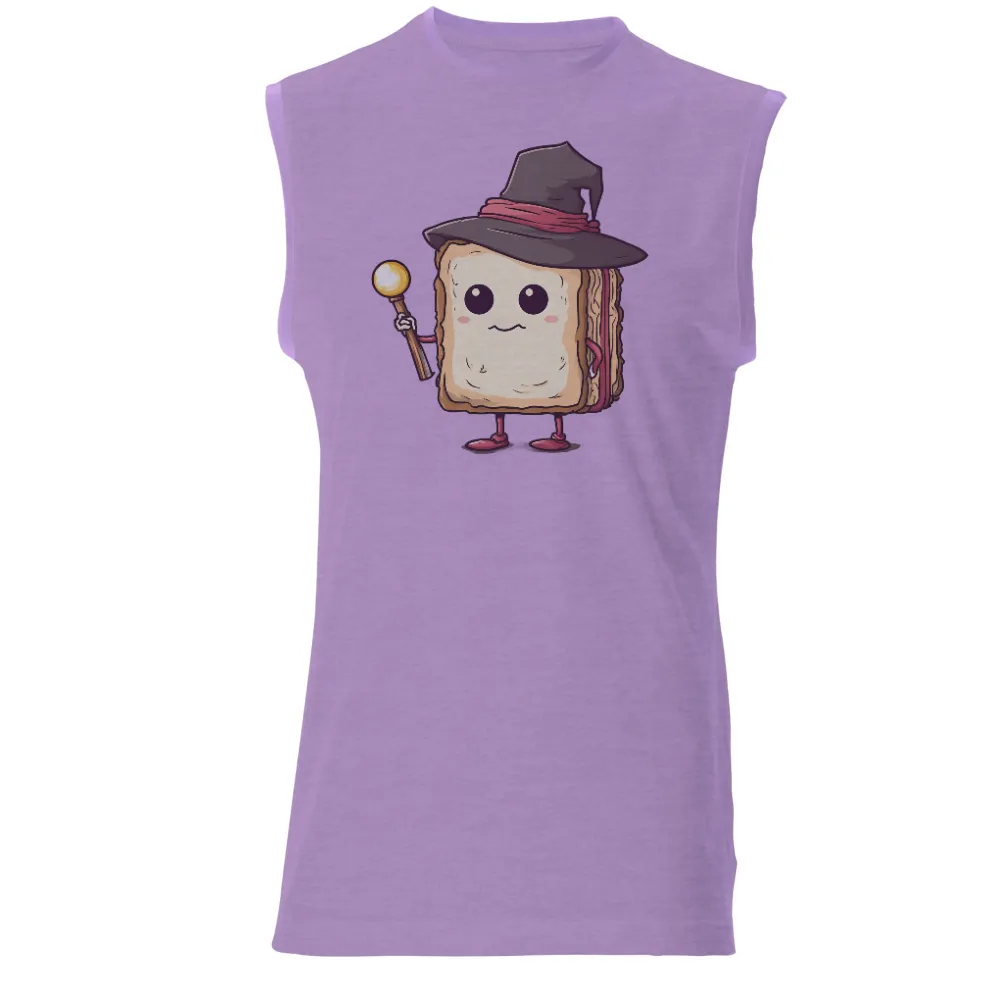 T-Shirt Printing: Crumbly the Magical Bread Wizard|cartoon graffiti printed shirt