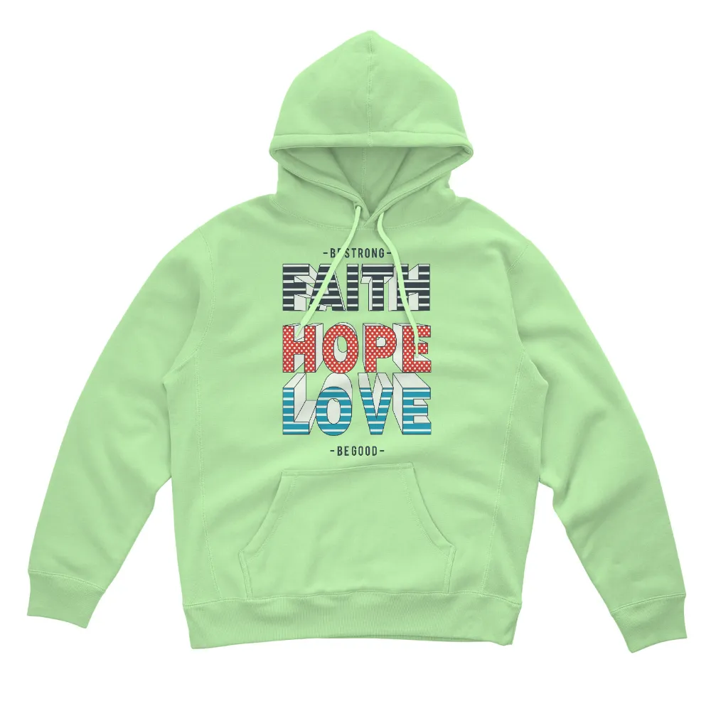 Shirts Graphic Tees: Faith Hope Love - Be Strong, Be Good|dad a sons first hero a daughters first love shirt