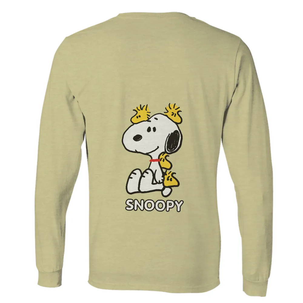 Customized Tee Shirts: Celebrate Joy with Snoopy|cartoon with green shirt