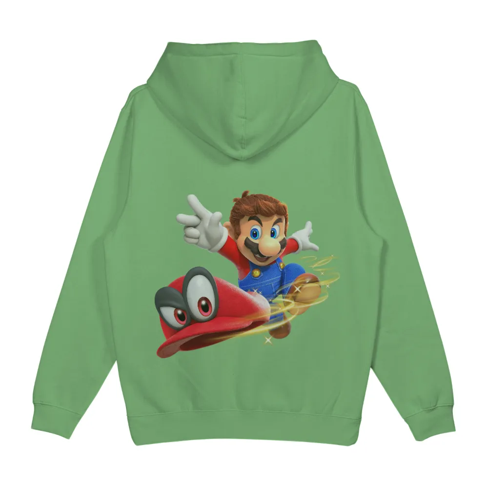 TShirt Printing: Mario's Adventure with Cappy - Gaming T-Shirt|red v neck limited tee