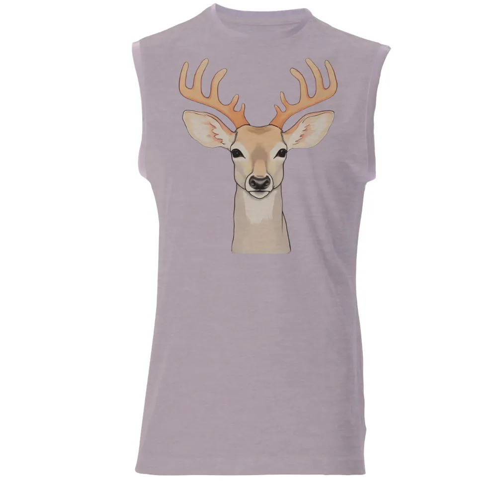 Tee Shirt Printing: Majestic Deer - Artistic Nature Design|wildlife t shirt online