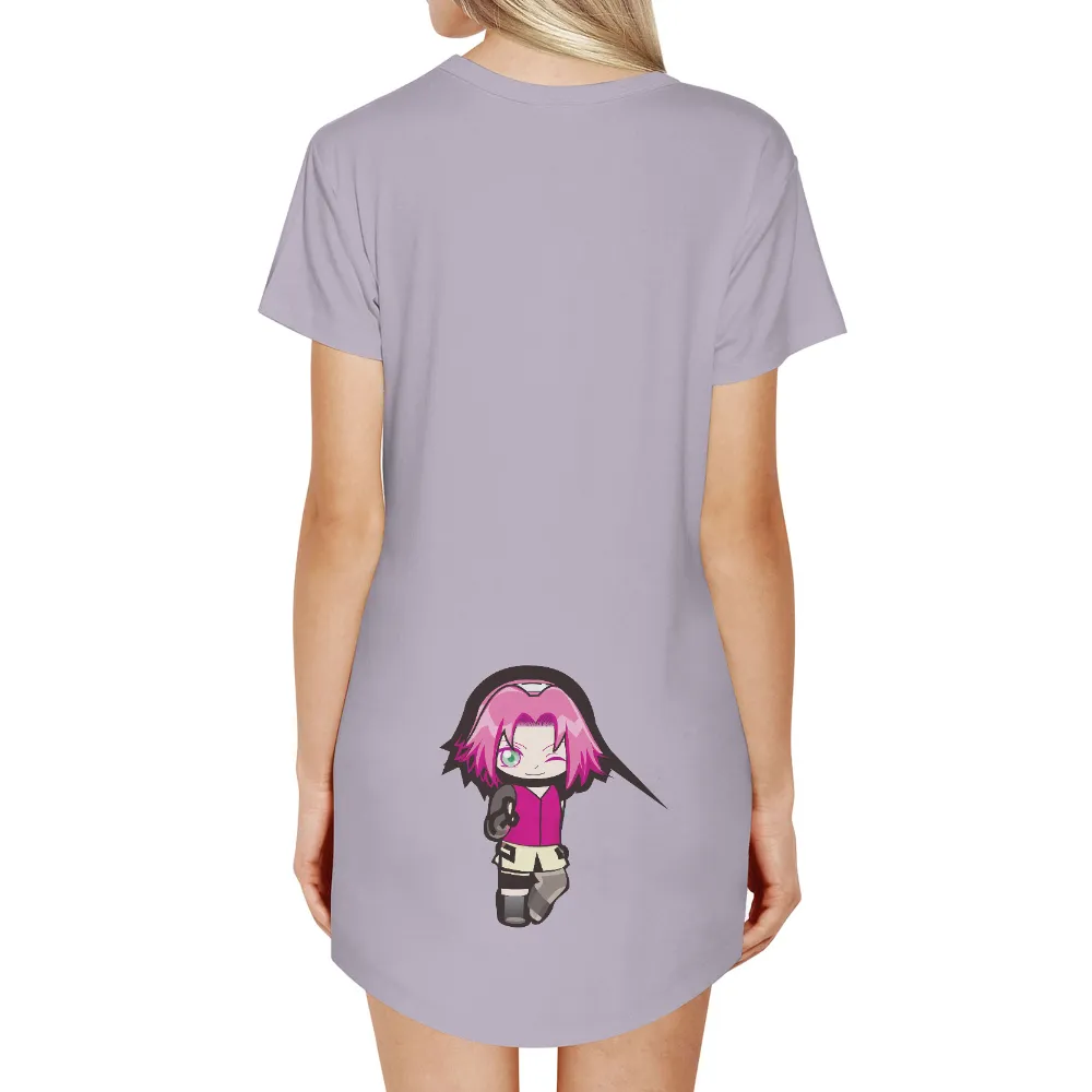 Graphic Tees: Sakura's Adventure - Anime Minimalist Design|courage the cowardly dog shirt hot topic