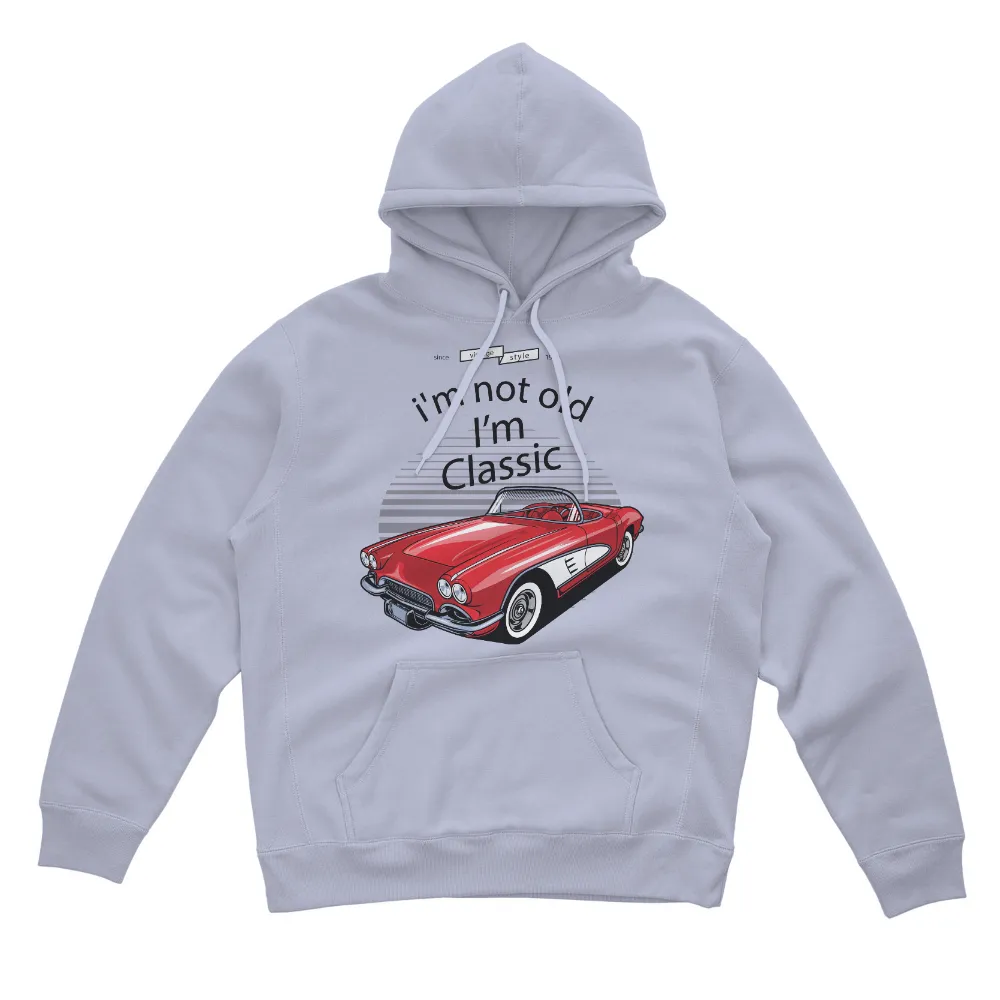 T-Shirts Design: Classic Car Vintage Style - Red Convertible|vintage style tees