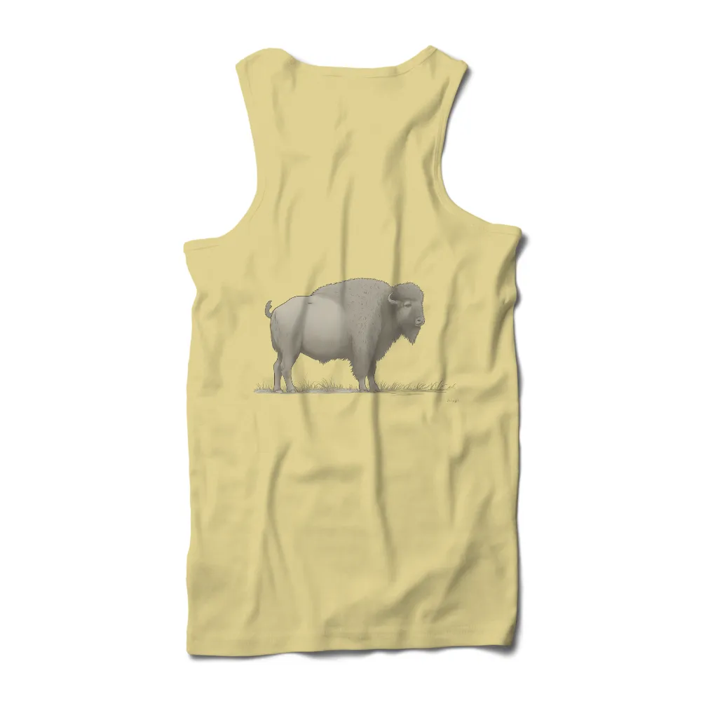 Tee Shirt Printing: White Bison - Symbol of Strength and Wisdom|strength and honour t shirt