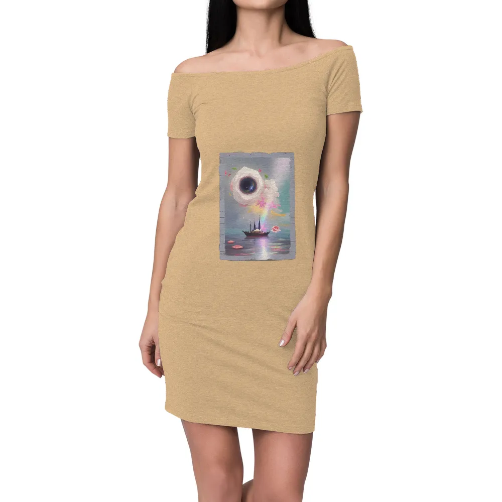 T-Shirts Custom: Dream Voyager - Surreal Journey with Sailor and Eye|rainbow st patricks day shirt