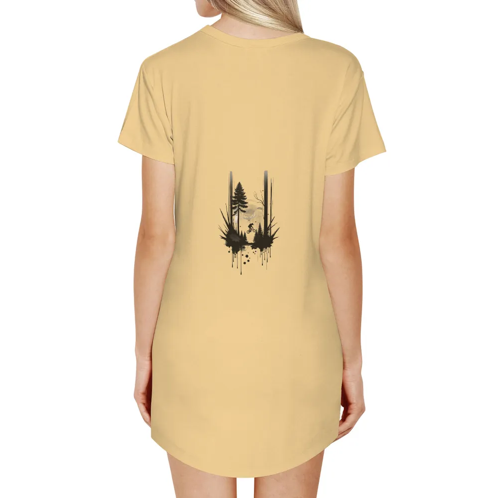 Graphic Tees: Forest Adventure with Glowing Deer Eye|t shirt black and white roblox